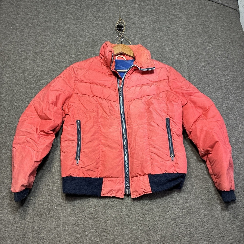 Vintage CB Sports Down Puffer Jacket Women Large‎ 80s Pink USA Made Ski Gorpcore
